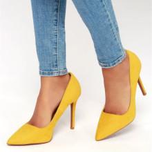 yellow women sexy high heel shoes for sale from china